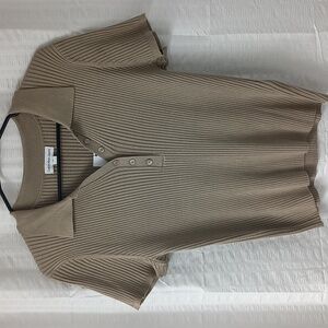 Calvin Klein Jeans Short Sleeve Polo Sweater XL